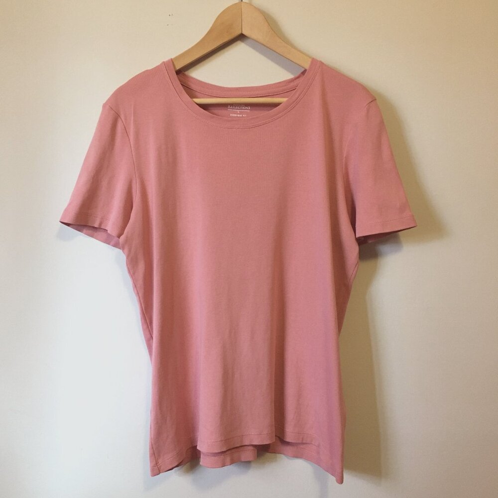 100% Cotton Pink Northern Reflections Everyday Fit Cotton Tee